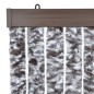 vidaXL Cortina mosquitera marrón y beige chenilla 56x200 cm vidaXL Cortina mosquitera marrón y beige chenilla 56x200 cm