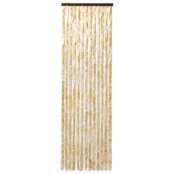 vidaXL Cortina mosquitera de chenilla beige 90x200 cm