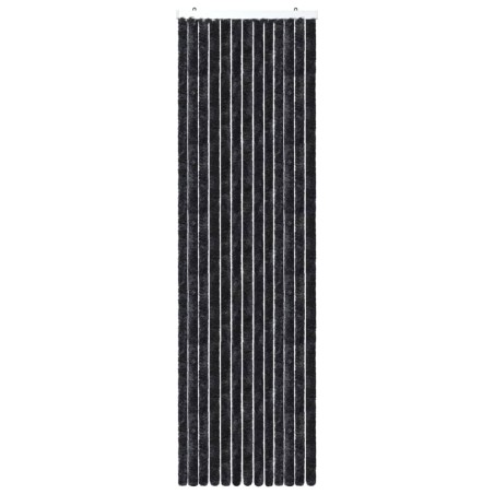 vidaXL Cortina mosquitera gris antracita chenilla 56x200 cm