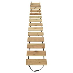 vidaXL Rollo de suelo madera de pino impregnada 35x300 cm