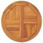 vidaXL Superficie de mesa redonda madera maciza de teca 2,5 cm 50 cm vidaXL Superficie de mesa redonda madera maciza de teca 2,5 cm 50 cm