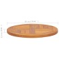 vidaXL Superficie de mesa redonda madera maciza de teca 2,5 cm 50 cm vidaXL Superficie de mesa redonda madera maciza de teca 2,5 cm 50 cm