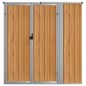 vidaXL Cobertizo herramientas jardín acero galvanizado 161x89x161 cm vidaXL Cobertizo herramientas jardín acero galvanizado 161x89x161 cm