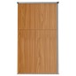 vidaXL Cobertizo herramientas jardín acero galvanizado 161x89x161 cm vidaXL Cobertizo herramientas jardín acero galvanizado 161x89x161 cm