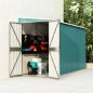 vidaXL Cobertizo de jardín pared acero galvanizado verde 118x288x178cm vidaXL Cobertizo de jardín pared acero galvanizado verde 118x288x178cm