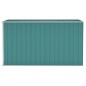 vidaXL Cobertizo de jardín pared acero galvanizado verde 118x288x178cm vidaXL Cobertizo de jardín pared acero galvanizado verde 118x288x178cm
