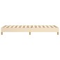 vidaXL Estructura de cama box spring tela color crema 90x200 cm vidaXL Estructura de cama box spring tela color crema 90x200 cm
