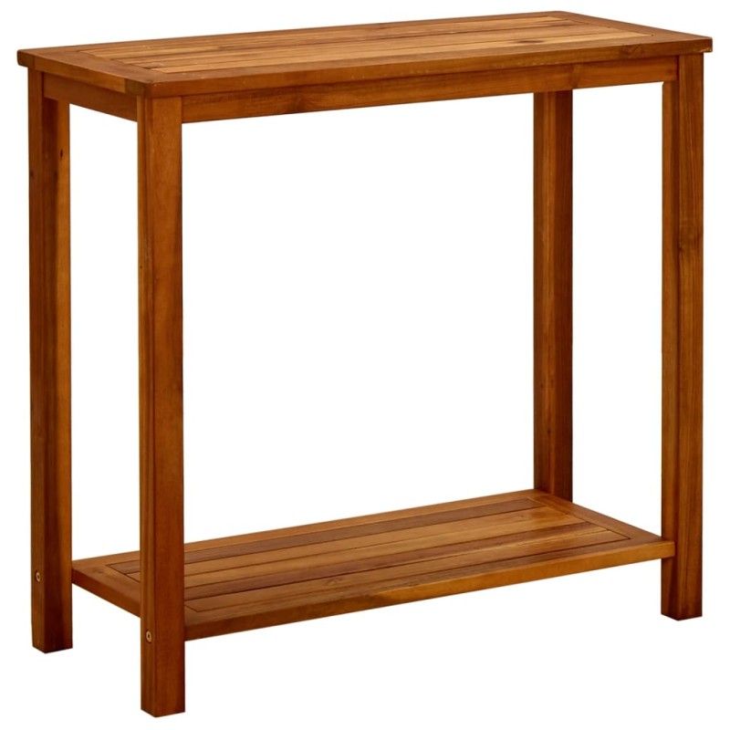 vidaXL Mesa consola de jardín madera maciza de acacia 80x35x75 cm vidaXL Mesa consola de jardín madera maciza de acacia 80x35x75 cm