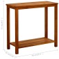 vidaXL Mesa consola de jardín madera maciza de acacia 80x35x75 cm vidaXL Mesa consola de jardín madera maciza de acacia 80x35x75 cm
