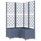 vidaXL Jardinera con enrejado PP gris oscuro 80x80x136 cm vidaXL Jardinera con enrejado PP gris oscuro 80x80x136 cm