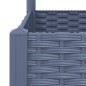 vidaXL Jardinera con enrejado PP gris oscuro 80x80x136 cm vidaXL Jardinera con enrejado PP gris oscuro 80x80x136 cm