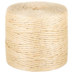 vidaXL Cuerda 100% sisal 4 mm 50 m