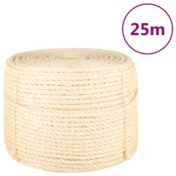 vidaXL Cuerda 100% sisal 10 mm 25 m