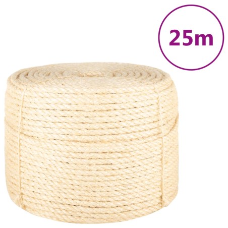 vidaXL Cuerda 100% sisal 10 mm 25 m