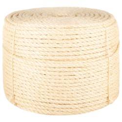 vidaXL Cuerda 100% sisal 10 mm 25 m