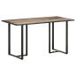 vidaXL Mesa de comedor de madera maciza reciclada 140 cm vidaXL Mesa de comedor de madera maciza reciclada 140 cm