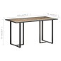vidaXL Mesa de comedor de madera maciza reciclada 140 cm vidaXL Mesa de comedor de madera maciza reciclada 140 cm