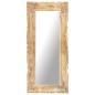 vidaXL Espejo de madera maciza de mango 110x50 cm vidaXL Espejo de madera maciza de mango 110x50 cm