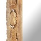 vidaXL Espejo tallado a mano marrón 110x50 cm madera maciza de mango vidaXL Espejo tallado a mano marrón 110x50 cm madera maciza de mango