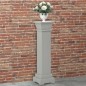 vidaXL Soporte plantas pilar cuadrado clásico gris 17x17x66 cm MDF