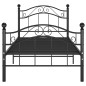 vidaXL Estructura de cama de metal negro 100x200 cm vidaXL Estructura de cama de metal negro 100x200 cm