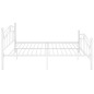 vidaXL Estructura de cama de metal blanco 180x200 cm vidaXL Estructura de cama de metal blanco 180x200 cm