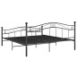 vidaXL Estructura de cama de metal negro 200x200 cm