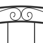 vidaXL Estructura de cama de metal negro 200x200 cm