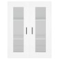 vidaXL Aparador alto madera contrachapada blanco 69,5x34x180 cm