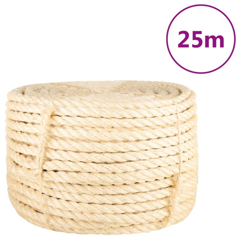 vidaXL Cuerda 100% sisal 16 mm 25 m vidaXL Cuerda 100% sisal 16 mm 25 m