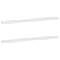 vidaXL Estantes de pared 2 unidades blanco brillo 115x9x3 cm vidaXL Estantes de pared 2 unidades blanco brillo 115x9x3 cm