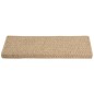 vidaXL Alfombrilla autoadhesiva escalera sisal 15 uds arena 65x21x4 cm vidaXL Alfombrilla autoadhesiva escalera sisal 15 uds arena 65x21x4 cm