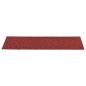 vidaXL Alfombrilla autoadhesiva escalera 15 uds rojo 76x20 cm