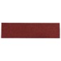 vidaXL Alfombrilla autoadhesiva escalera 15 uds rojo 76x20 cm
