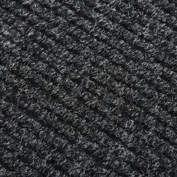 vidaXL Alfombra de pasillo atrapa suciedad 100x100 cm gris antracita