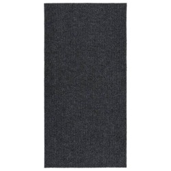 vidaXL Alfombra de pasillo atrapa suciedad 100x200 cm gris antracita