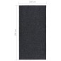 vidaXL Alfombra de pasillo atrapa suciedad 100x200 cm gris antracita vidaXL Alfombra de pasillo atrapa suciedad 100x200 cm gris antracita