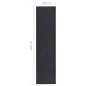 vidaXL Alfombra de pasillo atrapa suciedad 100x400 cm gris antracita vidaXL Alfombra de pasillo atrapa suciedad 100x400 cm gris antracita