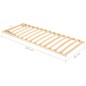 vidaXL Somier de láminas con cabezal ajustable de 13 listones 80x200cm