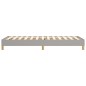 vidaXL Estructura de cama box spring tela gris claro 80x200 cm