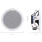 vidaXL Altavoces empotrables de pared y techo 2 unidades 120 W