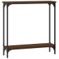 vidaXL Mesa consola madera de ingeniería marrón roble 75x22,5x75 cm vidaXL Mesa consola madera de ingeniería marrón roble 75x22,5x75 cm