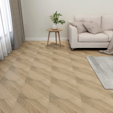 vidaXL Tarimas autoadhesivas 20 uds PVC 1,86 m² marrón rayado