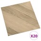 vidaXL Tarimas autoadhesivas 20 uds PVC 1,86 m² marrón rayado vidaXL Tarimas autoadhesivas 20 uds PVC 1,86 m² marrón rayado