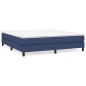 vidaXL Estructura de cama box spring tela azul 160x200 cm vidaXL Estructura de cama box spring tela azul 160x200 cm