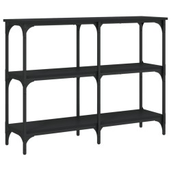 vidaXL Mesa consola madera de ingeniería negra 100x29x75 cm