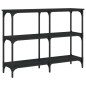 vidaXL Mesa consola madera de ingeniería negra 100x29x75 cm vidaXL Mesa consola madera de ingeniería negra 100x29x75 cm