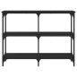 vidaXL Mesa consola madera de ingeniería negra 100x29x75 cm vidaXL Mesa consola madera de ingeniería negra 100x29x75 cm