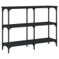 vidaXL Mesa consola madera de ingeniería negra 100x29x75 cm vidaXL Mesa consola madera de ingeniería negra 100x29x75 cm