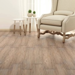 vidaXL Lamas para suelo autoadhesivas PVC roble marrón 5,21 m² 2 mm